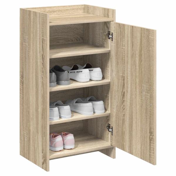 Schuhschrank mit Tür Sonoma-Eiche 48 x 36 x 92 cm Holzwerkstoff