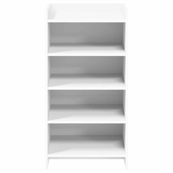 Schuhschrank mit Speicher Weiß 48 x 36 x 92 cm Holzwerkstoff