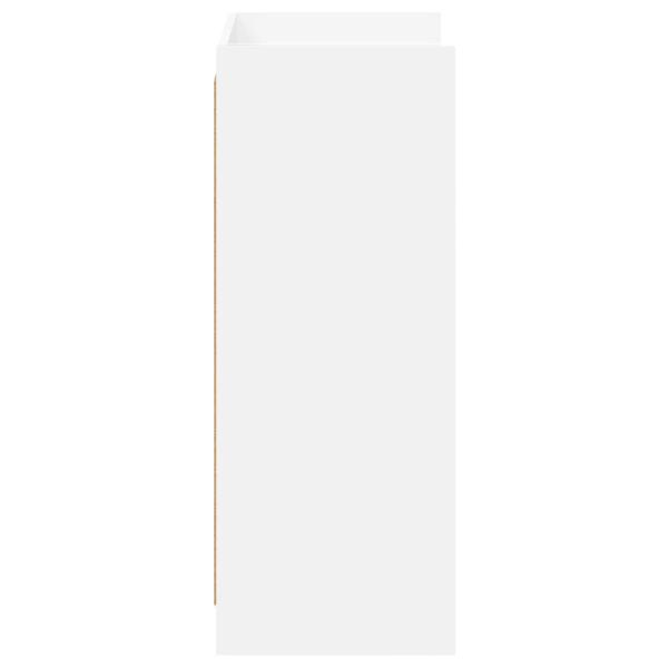 Schuhschrank mit Speicher Weiß 48 x 36 x 92 cm Holzwerkstoff