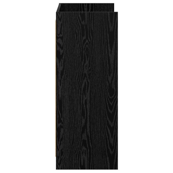 Schuhschrank Schwarze Eiche 48 x 36 x 92 cm Holzwerkstoff