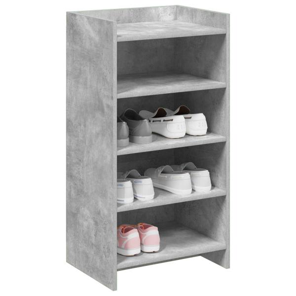 Schuhschrank Betongrau 48 x 36 x 92 cm Holzwerkstoff