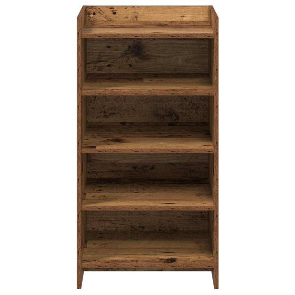 Schuhschrank mit Speicher Altholz 48 x 36 x 92 cm Holzwerkstoff