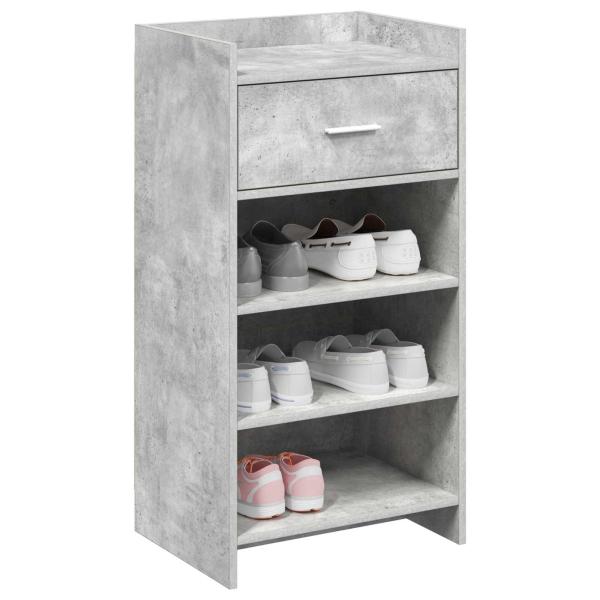 Schuhschrank Betongrau 48 x 36 x 92 cm Holzwerkstoff