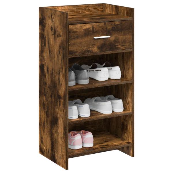 Schuhschrank Geräucherte Eiche 48 x 36 x 92 cm Holzwerkstoff
