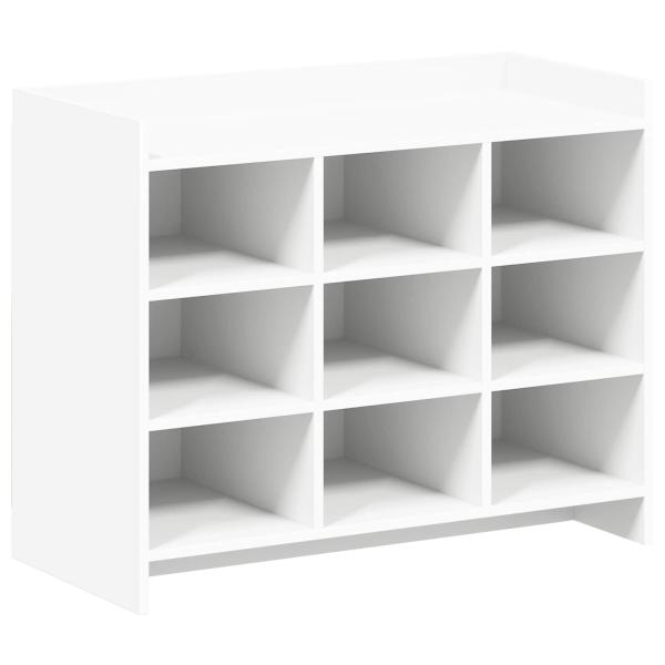 Schuhschrank mit Speicher Weiß 85 x 39,5 x 70 cm Holzwerkstoff