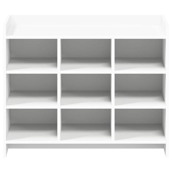Schuhschrank mit Speicher Weiß 85 x 39,5 x 70 cm Holzwerkstoff