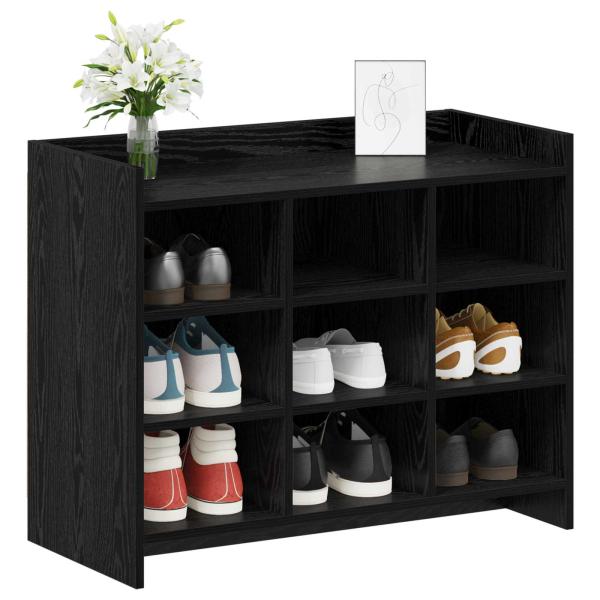 Schuhschrank Schwarze Eiche 85 x 39,5 x 70 cm Holzwerkstoff