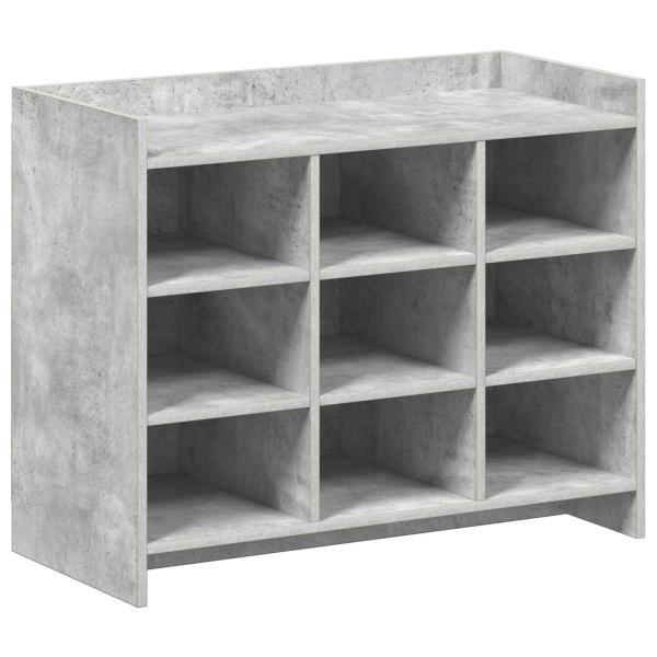 Schuhschrank Betongrau 85 x 39,5 x 70 cm Holzwerkstoff