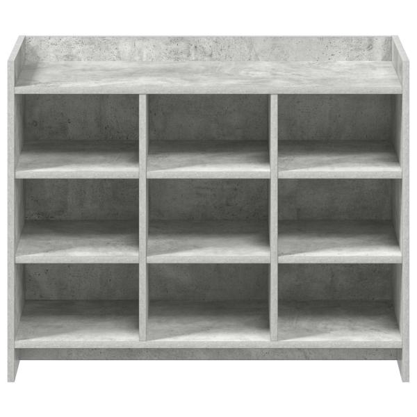 Schuhschrank Betongrau 85 x 39,5 x 70 cm Holzwerkstoff