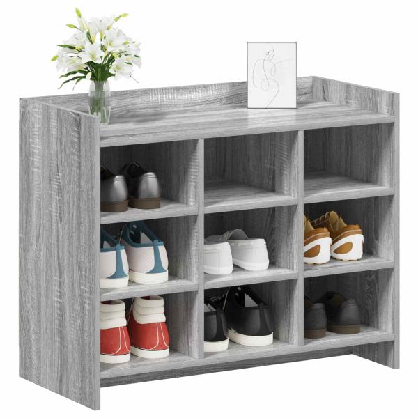 Schuhschrank Grau Sonoma 85 x 39,5 x 70 cm Holzwerkstoff