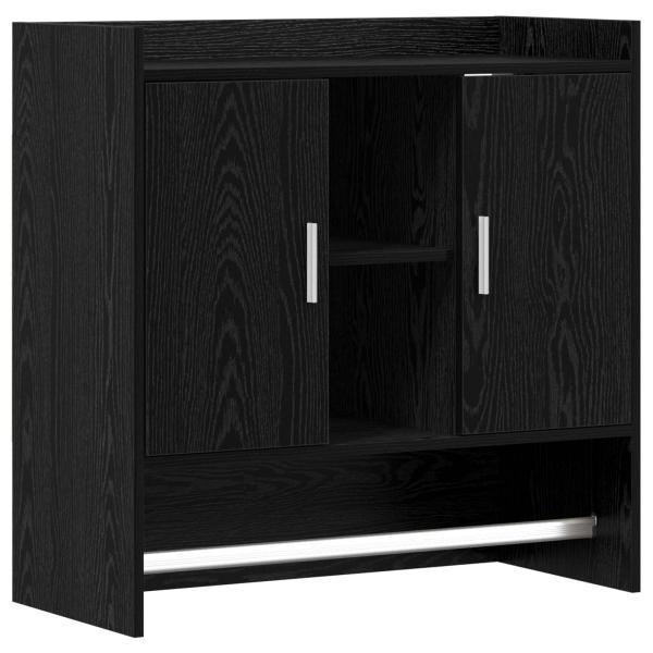 Wandregal Wandhalterung Schwarze Eiche 80 x 36 x 80 cm