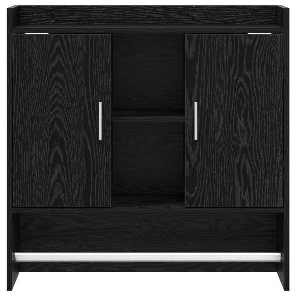 Wandregal Wandhalterung Schwarze Eiche 80 x 36 x 80 cm