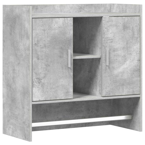 Wandregal Wandhalterung Betongrau 80 x 36 x 80 cm Holzwerkstoff