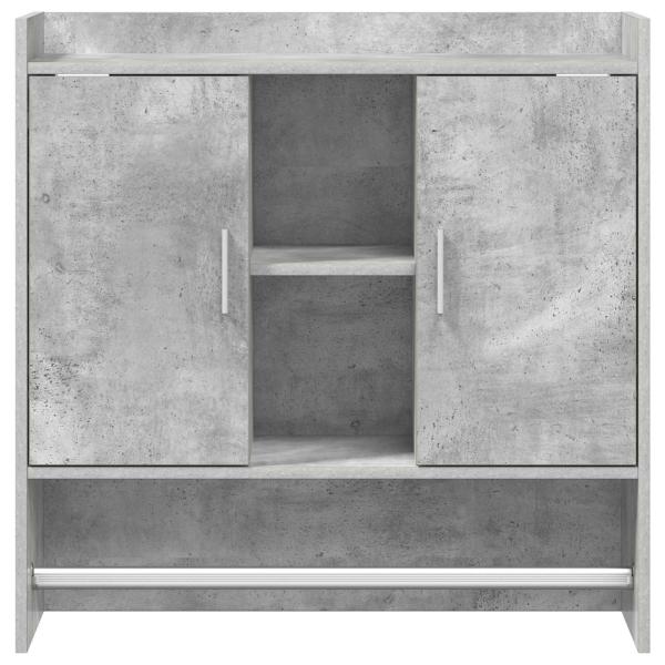 Wandregal Wandhalterung Betongrau 80 x 36 x 80 cm Holzwerkstoff