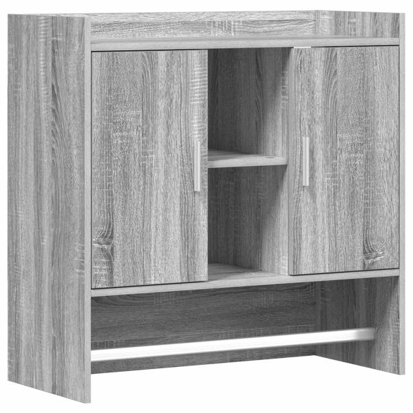Wandregal Wandhalterung Grau Sonoma 80 x 36 x 80 cm