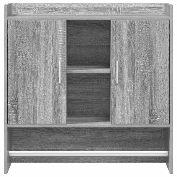 Wandregal Wandhalterung Grau Sonoma 80 x 36 x 80 cm