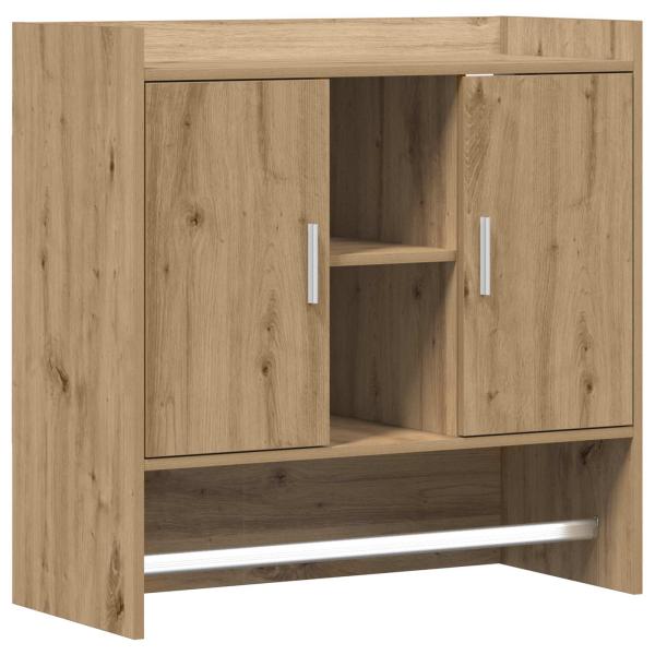 Wandregal Wandhalterung Artisan-Eiche 80 x 36 x 80 cm