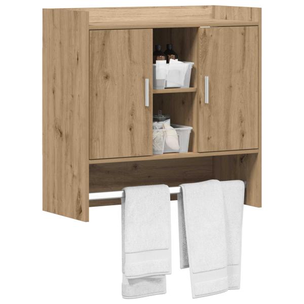 Wandregal Wandhalterung Artisan-Eiche 80 x 36 x 80 cm