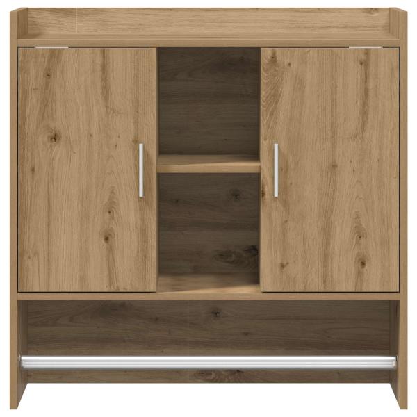 Wandregal Wandhalterung Artisan-Eiche 80 x 36 x 80 cm