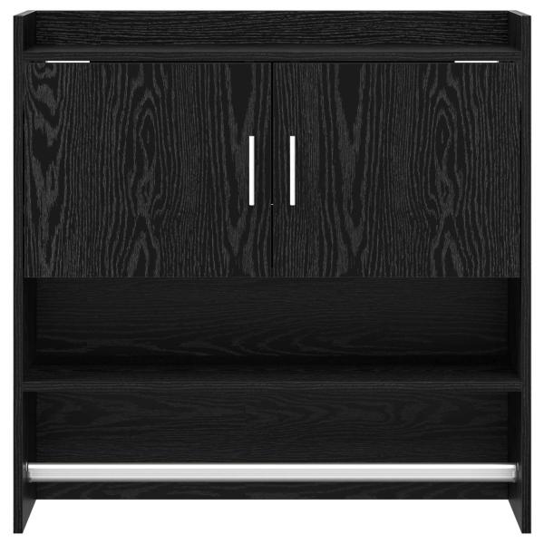 Wandregal Wandhalterung Schwarze Eiche 80 x 36 x 80 cm