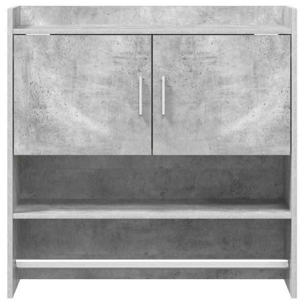 Wandregal Wandhalterung Betongrau 80 x 36 x 80 cm Holzwerkstoff