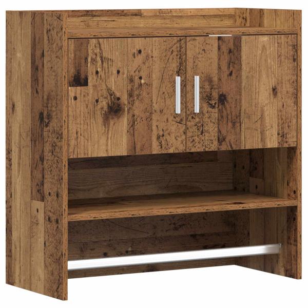 Wandregal Wandhalterung Altholz 80 x 36 x 80 cm Holzwerkstoff