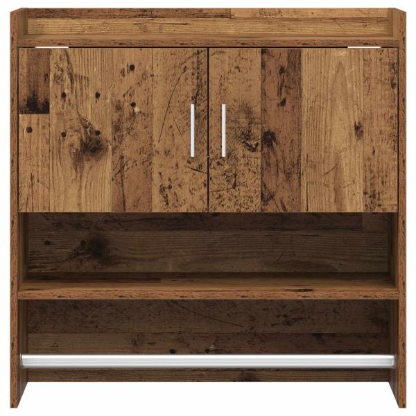 Wandregal Wandhalterung Altholz 80 x 36 x 80 cm Holzwerkstoff