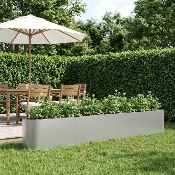 ARDEBO.de - Hochbeet im Garten Verzinkter Stahl 360 x 40 x 40 cm