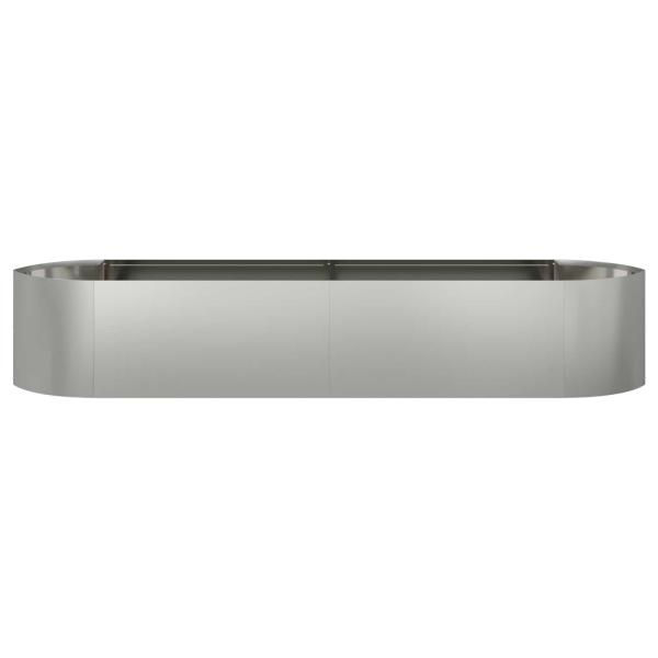 Hochbeet im Garten Verzinkter Stahl 220 x 40 x 40 cm Stahl