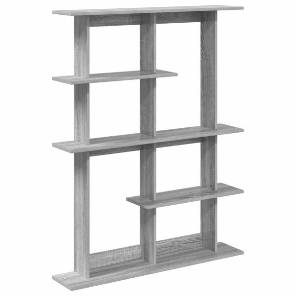 Wandregal Grau Sonoma 102 x 20 x 130 cm Holzwerkstoff