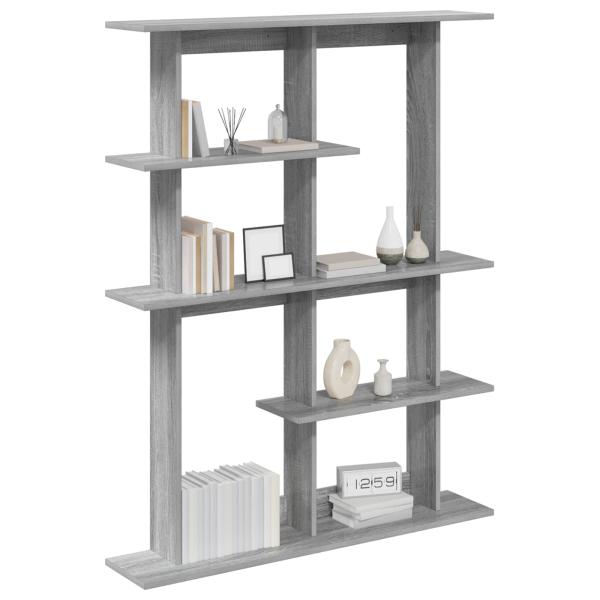 Wandregal Grau Sonoma 102 x 20 x 130 cm Holzwerkstoff