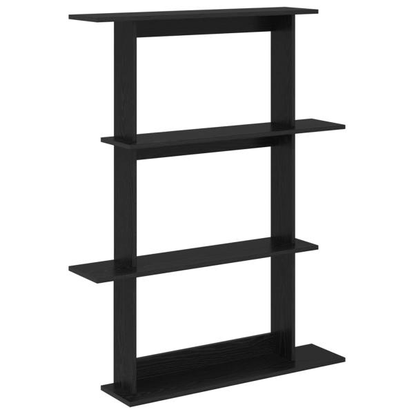 Wandregal Schwarze Eiche 100 x 20 x 126 cm Holzwerkstoff
