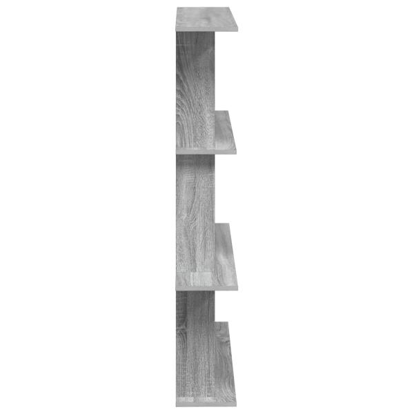 Wandregal Grau Sonoma 100 x 20 x 126 cm Holzwerkstoff