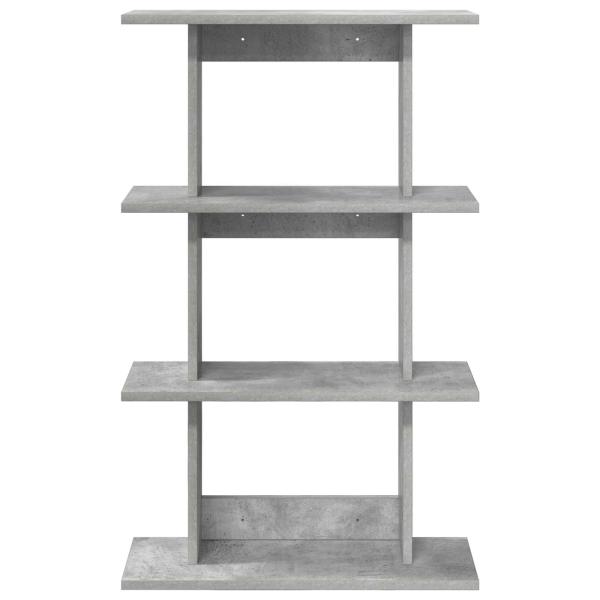 Wandregal Wandhalterung Betongrau 56 x 20 x 90 cm Holzwerkstoff