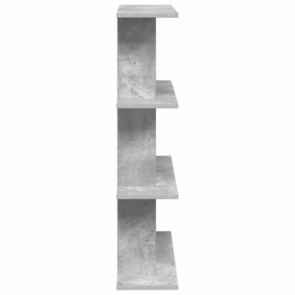 Wandregal Wandhalterung Betongrau 56 x 20 x 90 cm Holzwerkstoff
