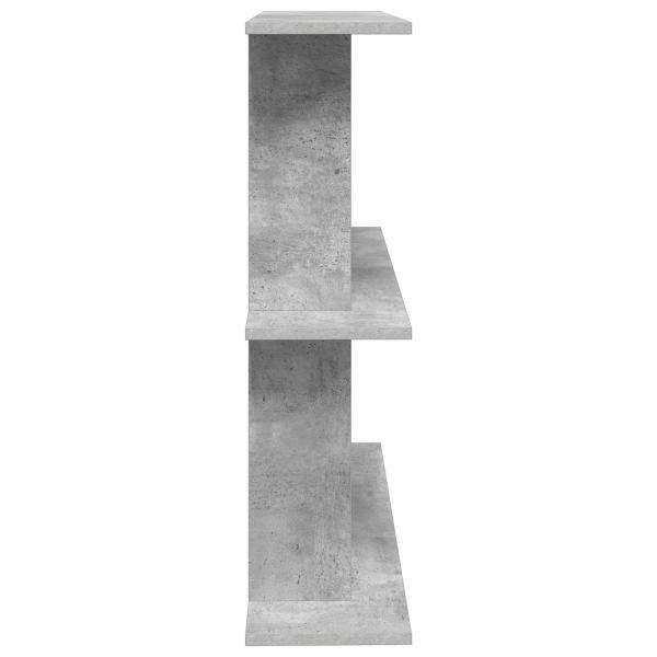 Wandregal Wandhalterung Betongrau 100 x 20 x 75 cm