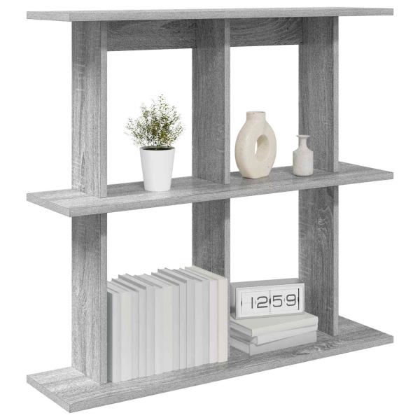 Wandregal Wandhalterung Grau Sonoma 100 x 20 x 75 cm