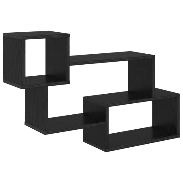 Schwebendes Regal Wandhalterung Schwarze Eiche 87 x 20 x 55 cm