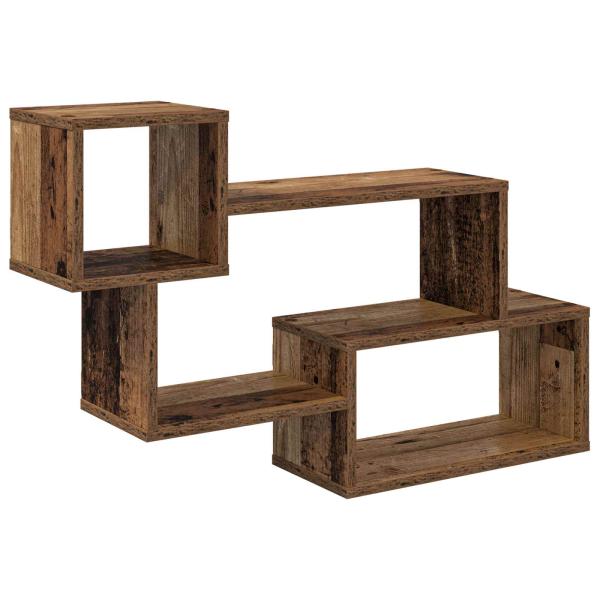 Schwebendes Regal Wandhalterung Altholz 87 x 20 x 55 cm