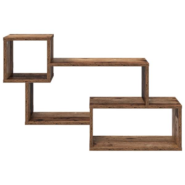 Schwebendes Regal Wandhalterung Altholz 87 x 20 x 55 cm