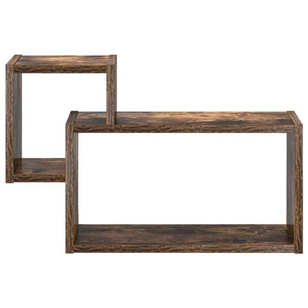 Wandregal Wandhalterung Raucheiche 55 x 15 x 35 cm