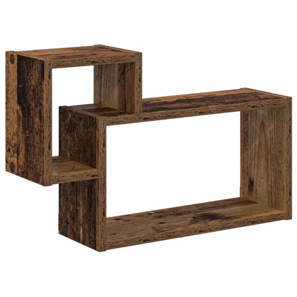 Wandregal Wandhalterung Altholz 55 x 15 x 35 cm Holzwerkstoff