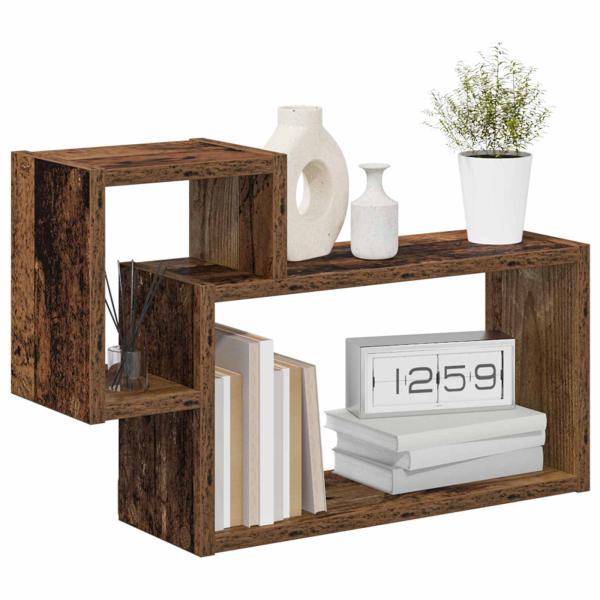 Wandregal Wandhalterung Altholz 55 x 15 x 35 cm Holzwerkstoff