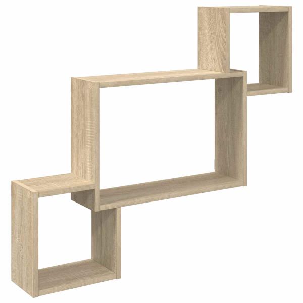 Wandregal Wandhalterung Sonoma-Eiche 91,5 x 15 x 76 cm