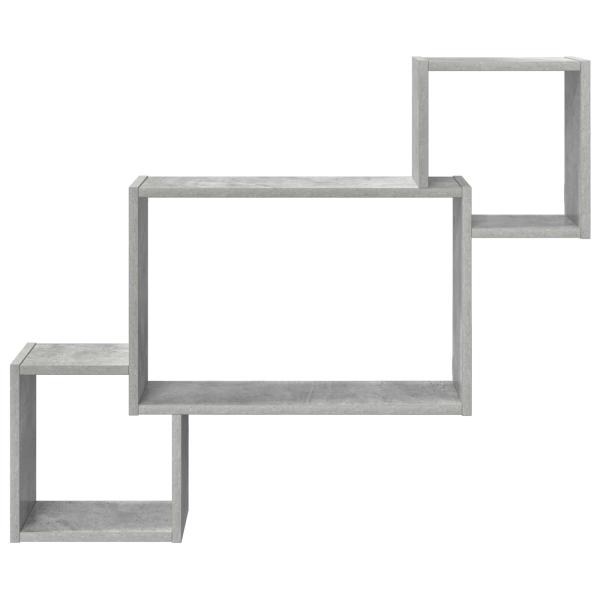 Wandregal Wandhalterung Betongrau 91,5 x 15 x 76 cm