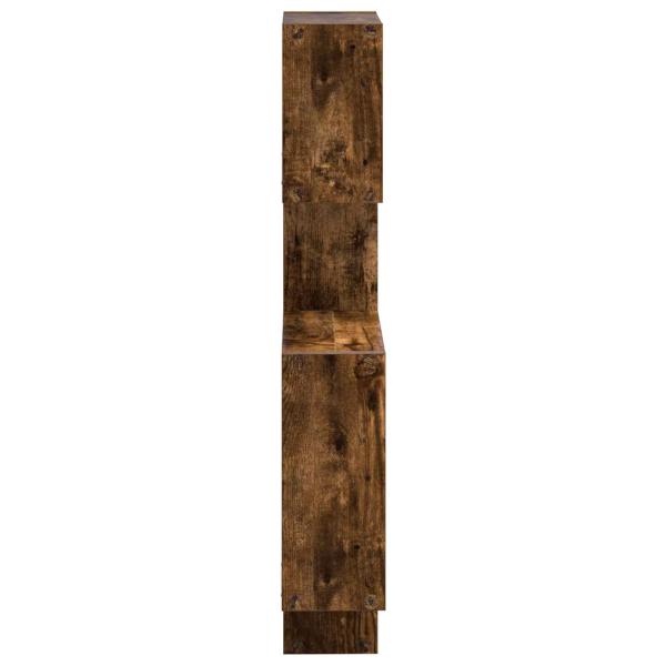 Wandwürfelregale Wandhalterung Raucheiche 64 x 13,5 x 91,5 cm