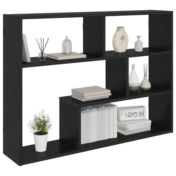 Wandregal Wandhalterung Schwarze Eiche 95 x 20 x 69,5 cm