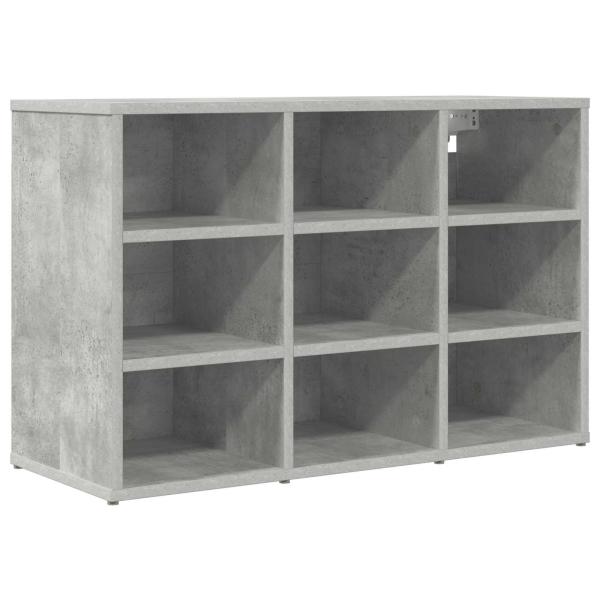 Schuhschrank 77,5 x 30 x 51 cm Holzwerkstoff Betongrau