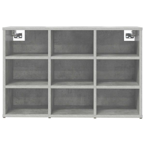 Schuhschrank 77,5 x 30 x 51 cm Holzwerkstoff Betongrau