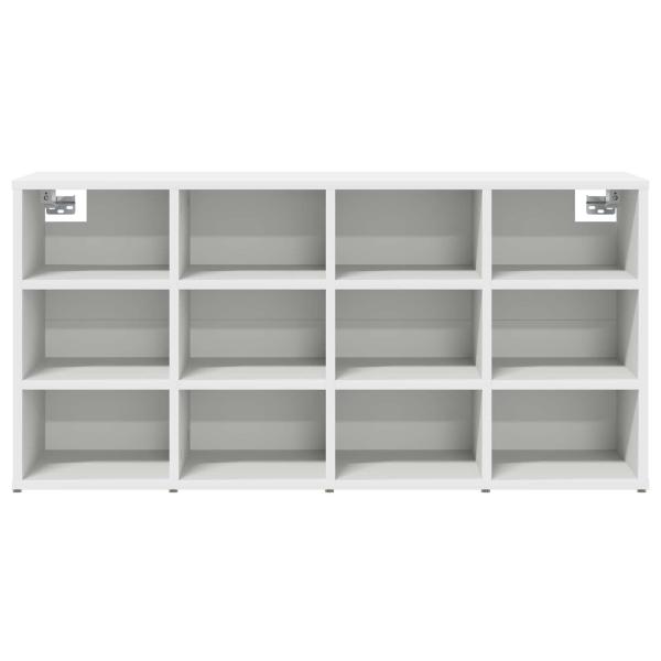 Schuhschrank 103 x 30 x 51 cm Holzwerkstoff Weiß